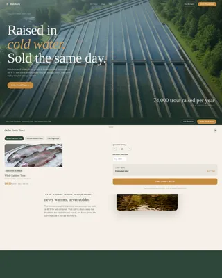 Specialty Farming Booking Website Template