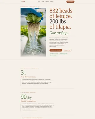 Urban Agriculture Specialist Professional Website Template