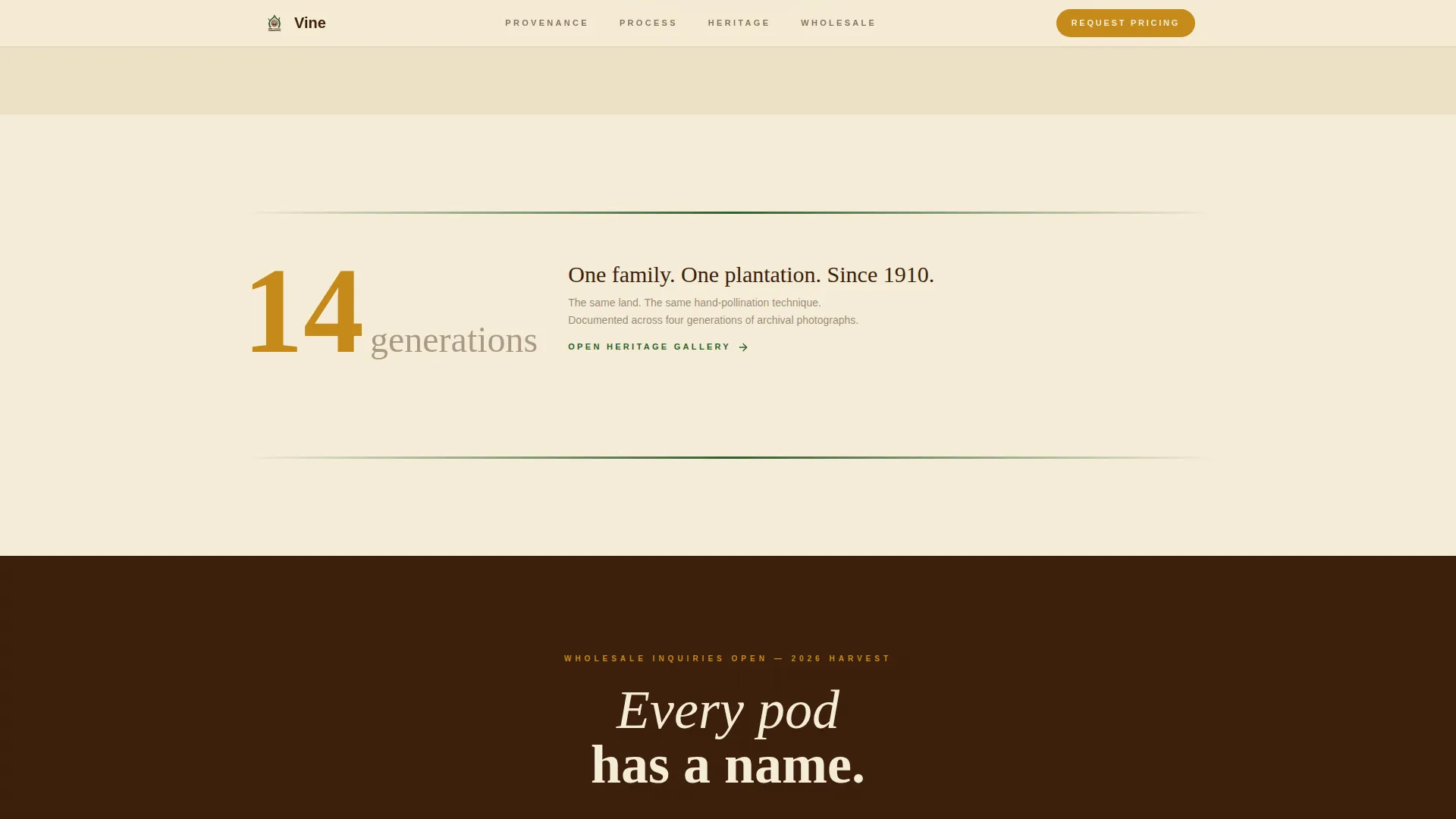 Spice & Herb Farm Pricing Website Template
