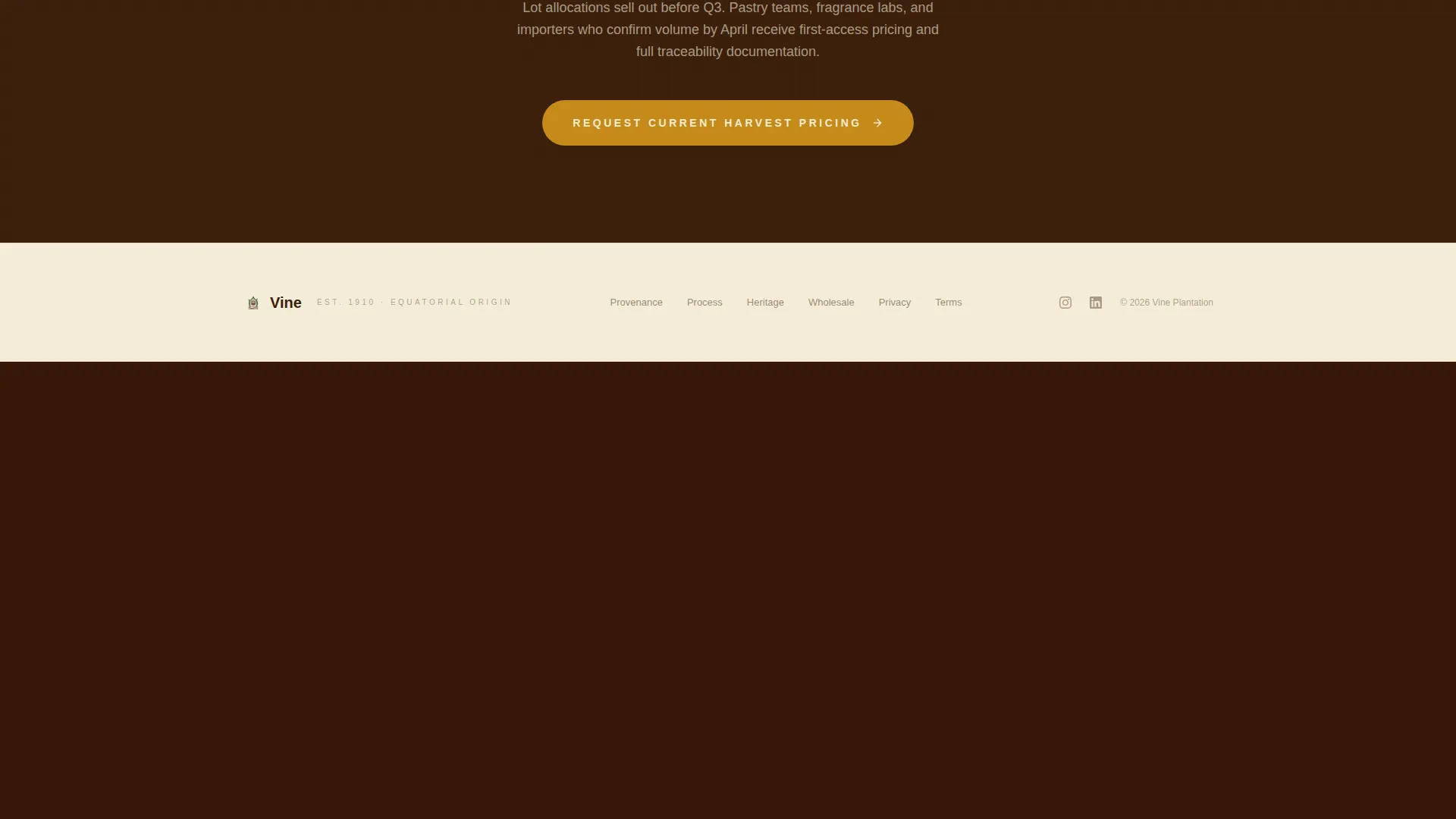 Spice & Herb Farm Pricing Website Template