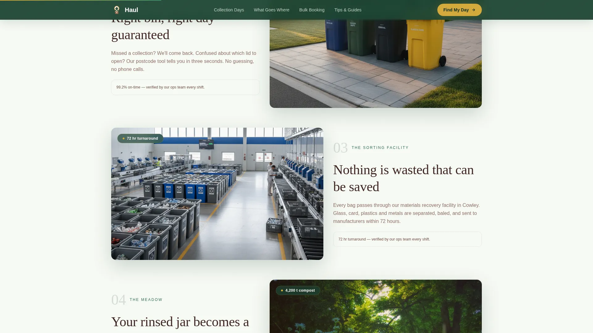 Water & Waste Management Booking Website Template
