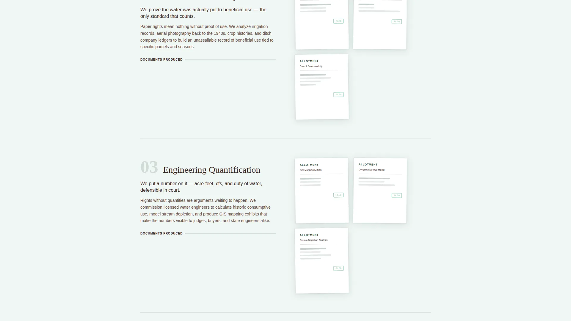 Water Rights Consultancy Landing Page Template