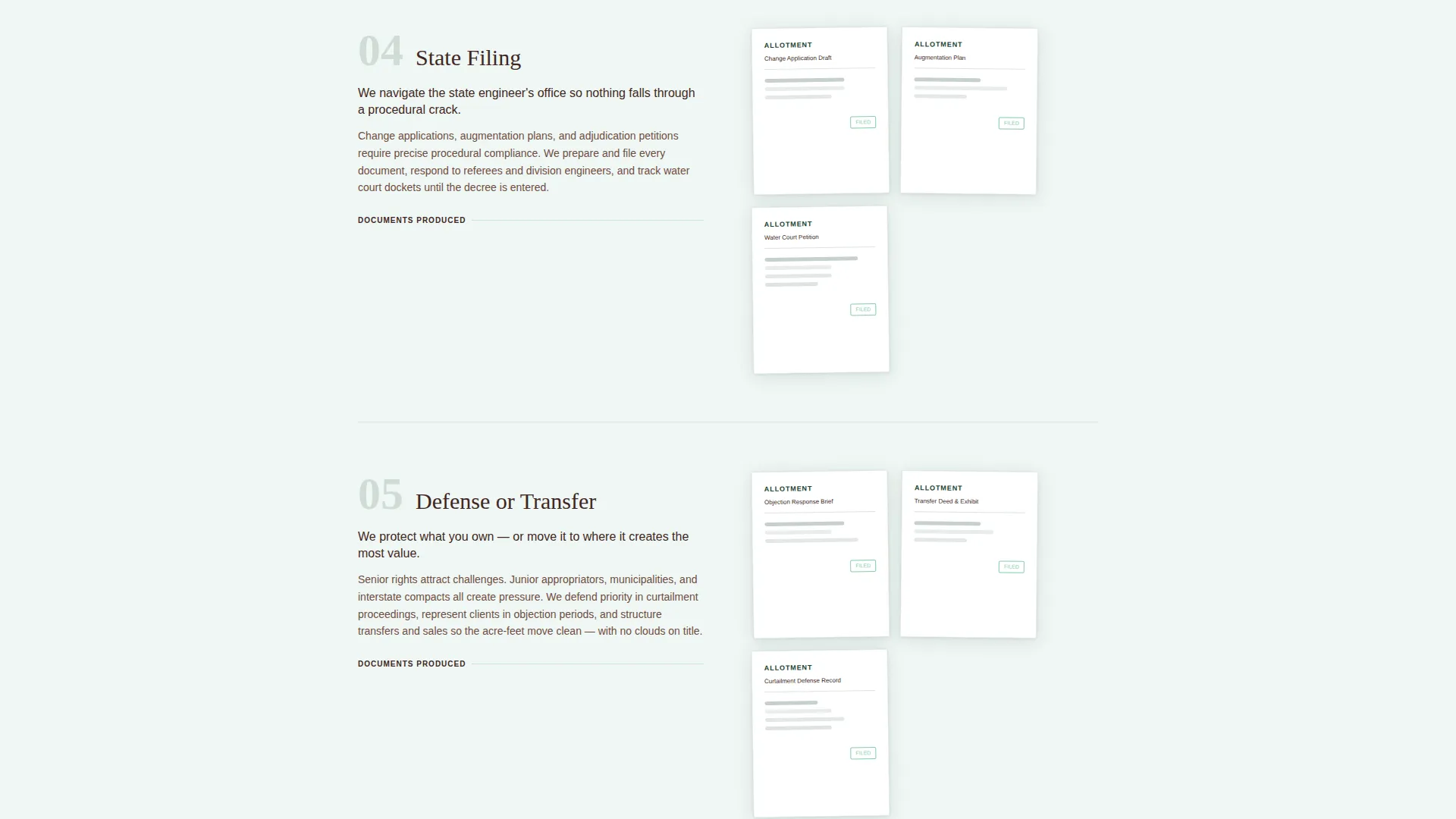 Water Rights Consultancy Landing Page Template