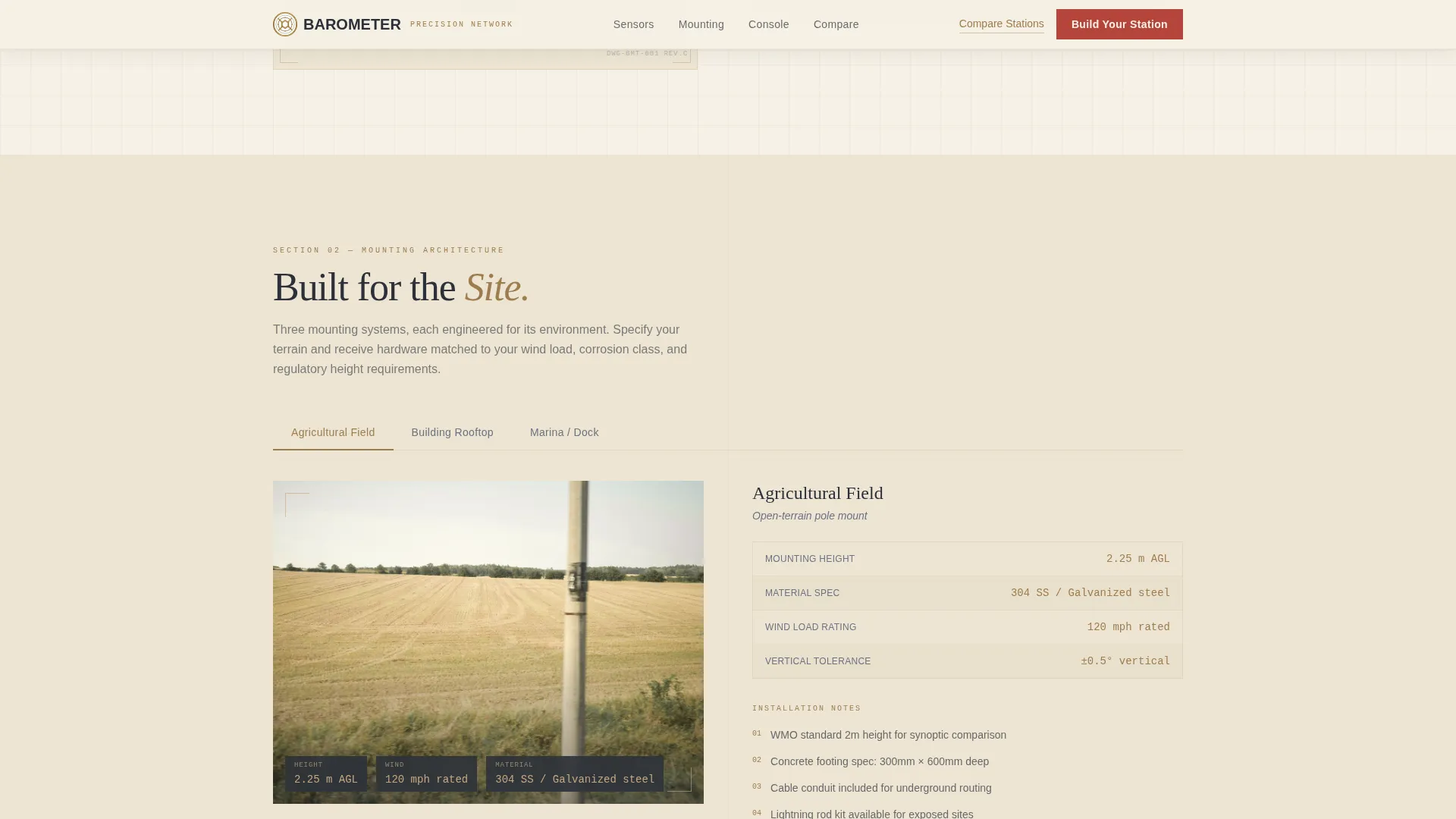 Climate & Environmental Monitoring Specialist Professional Website Template