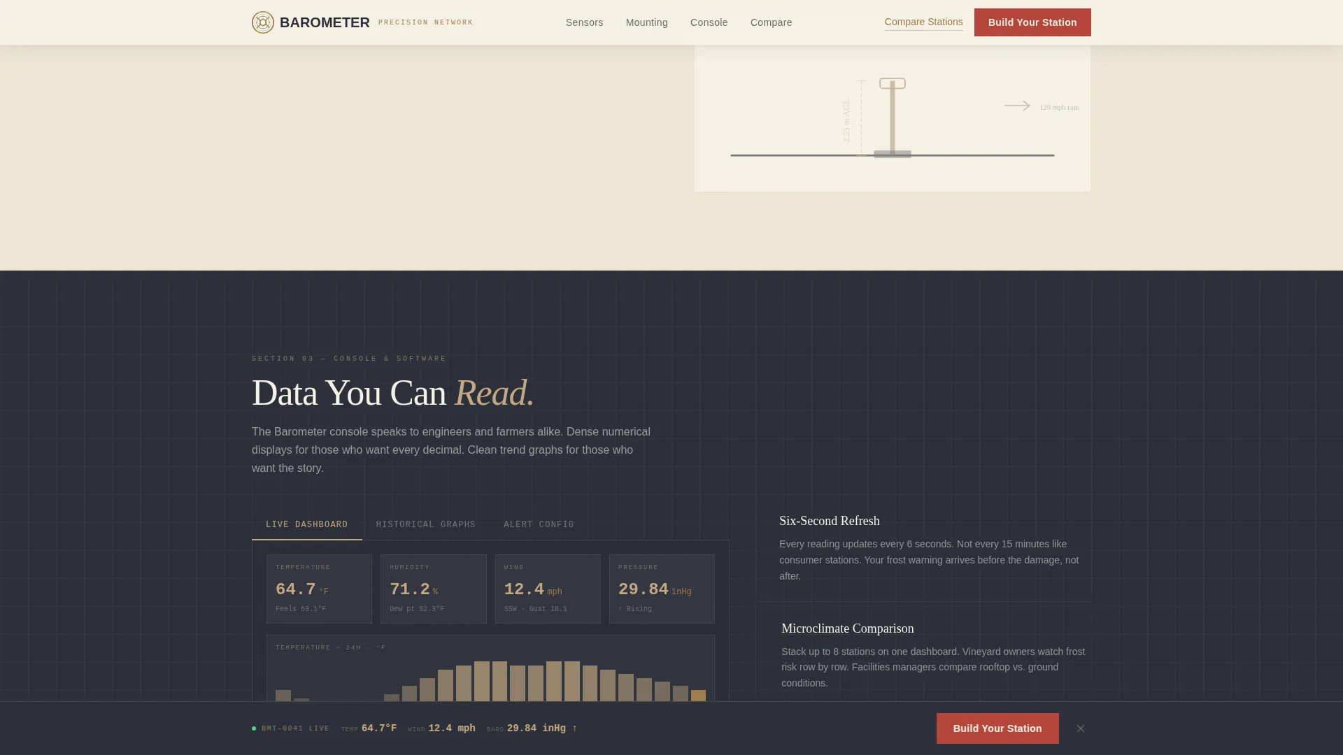 Climate & Environmental Monitoring Specialist Professional Website Template
