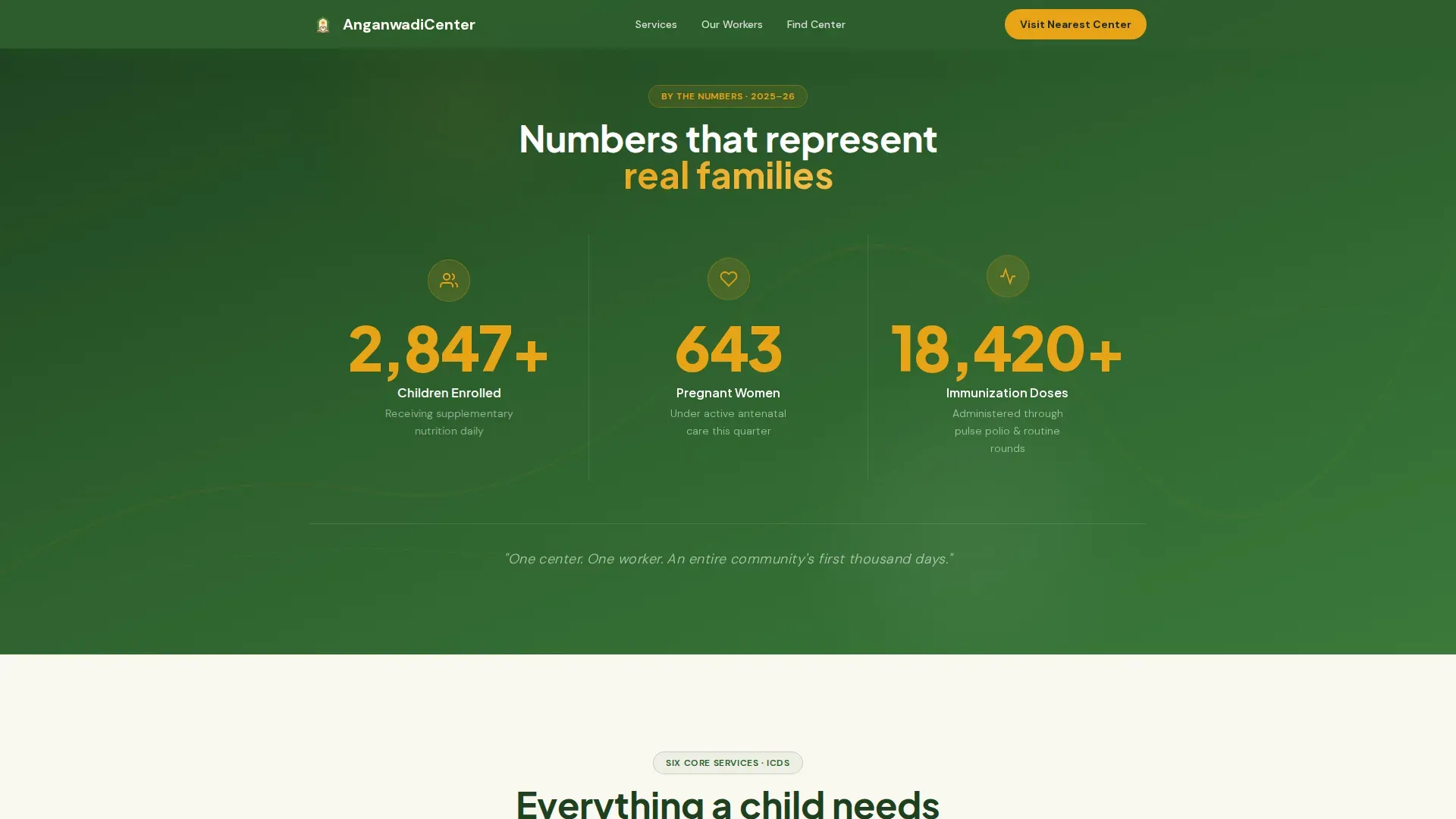 Accessible Community Health Landing Page Template