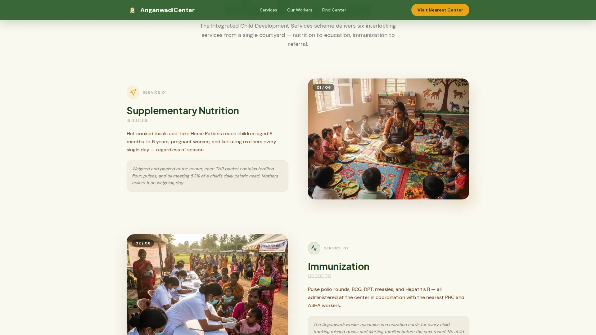 Accessible Community Health Landing Page Template