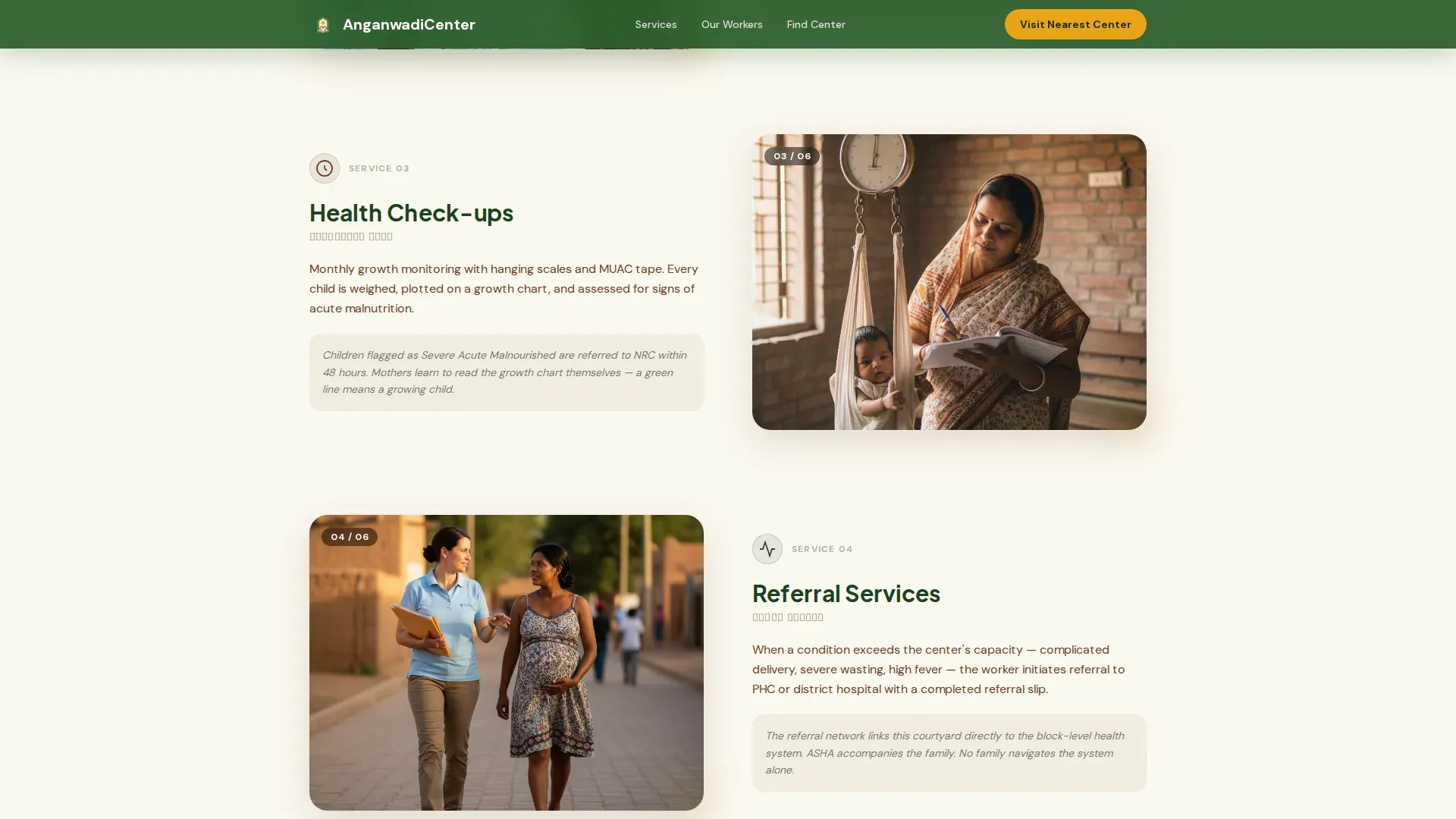 Accessible Community Health Landing Page Template