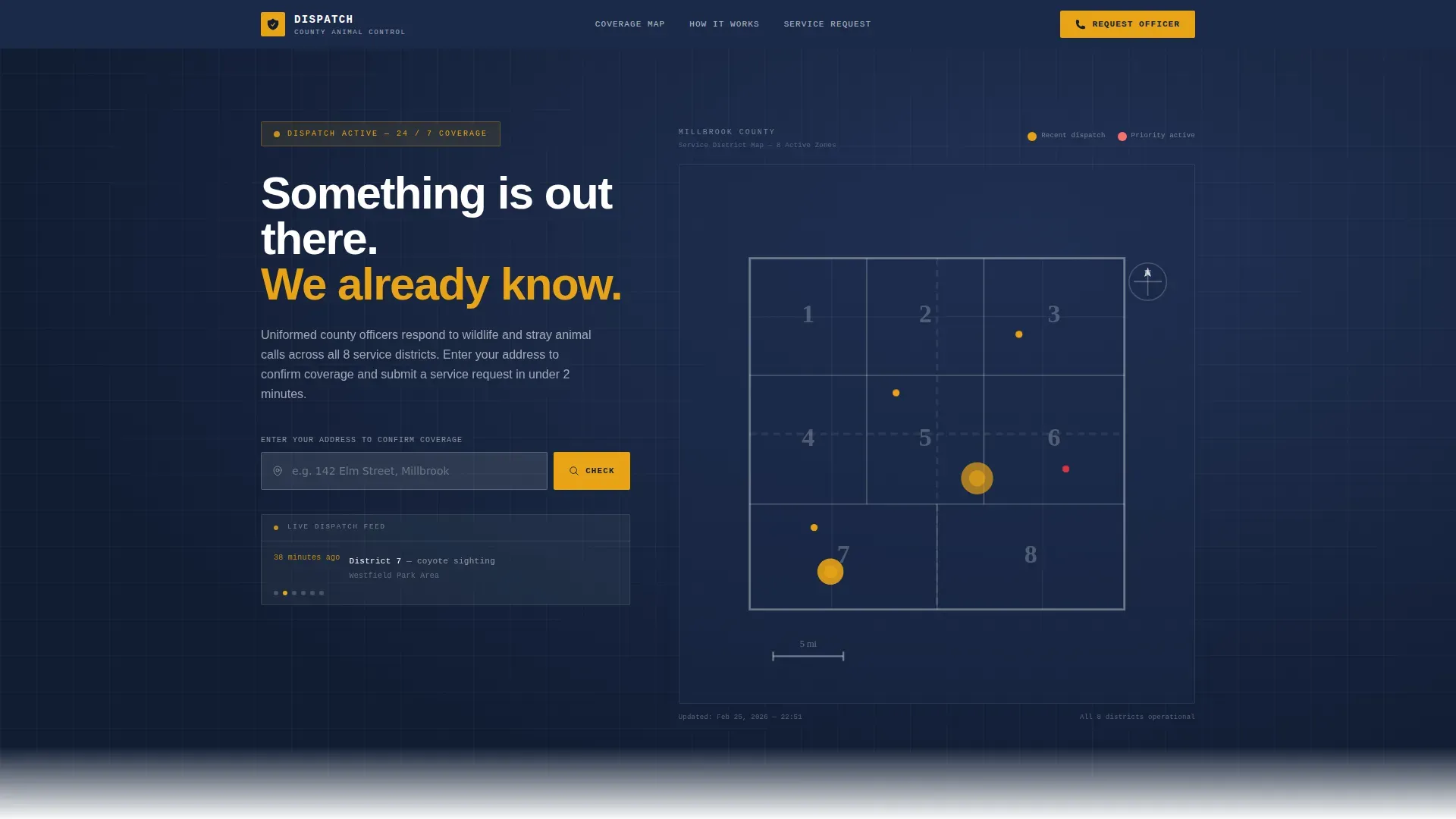 Reliable Animal Control Landing Page Template