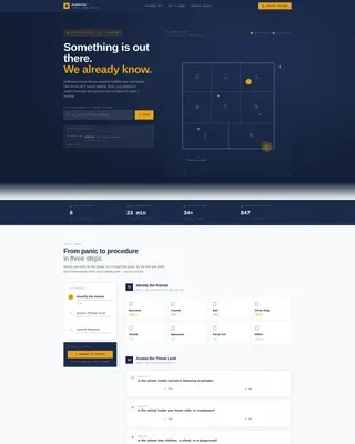 Reliable Animal Control Landing Page Template