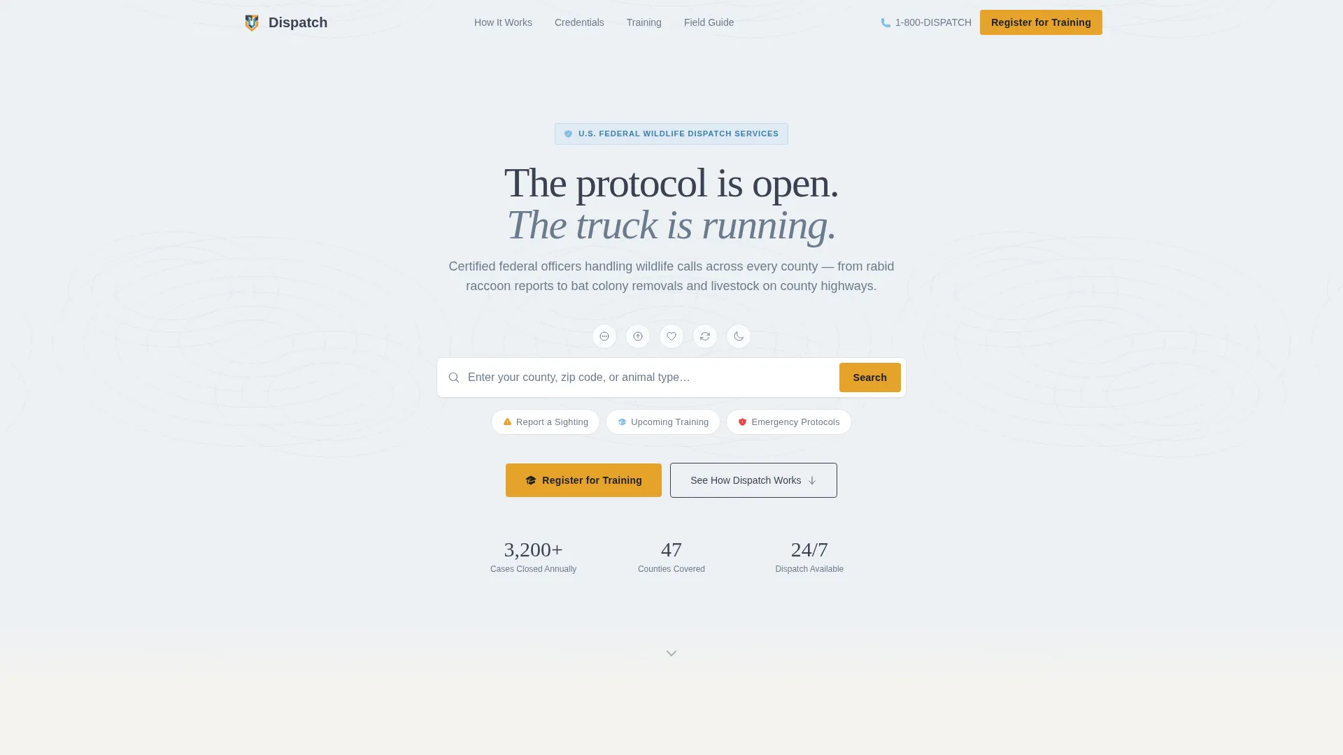 Animal Control Government Professional Website Template