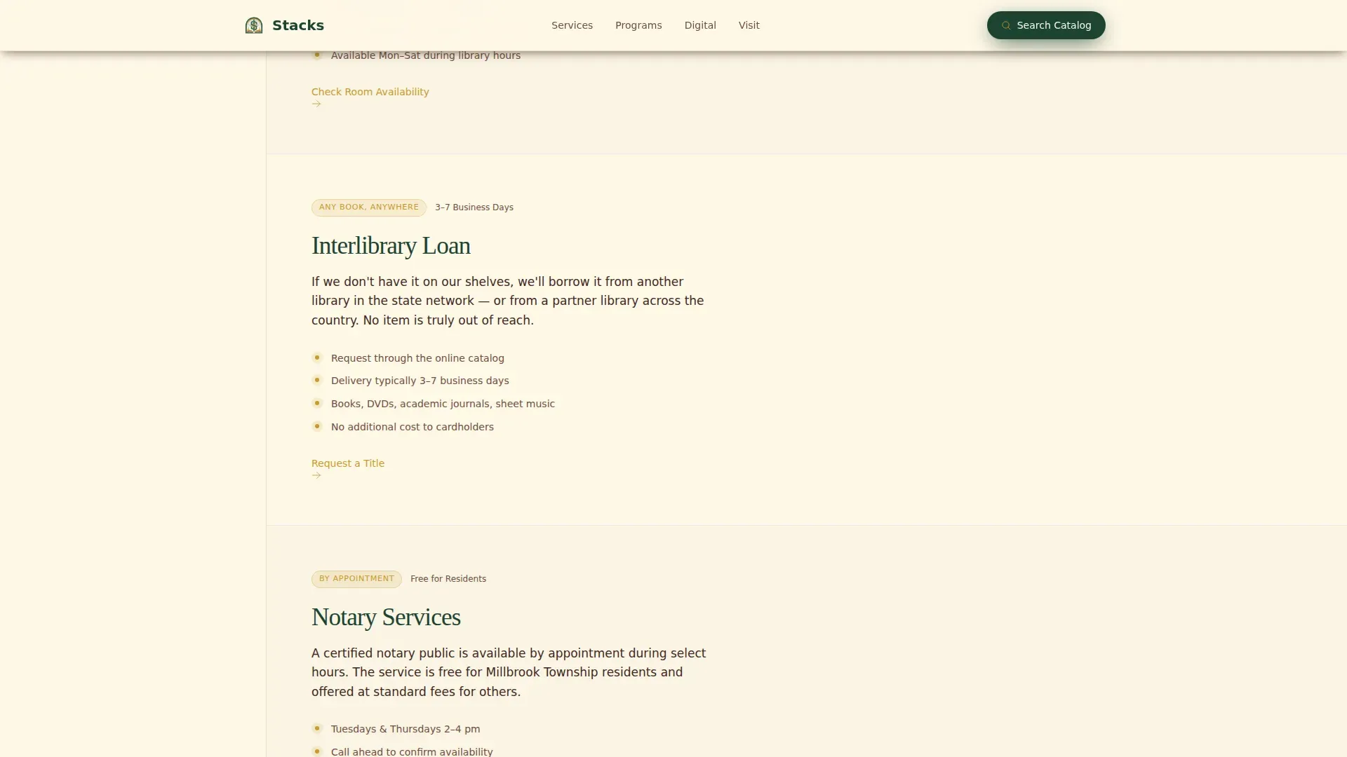 Authoritative Public Library Landing Page Template