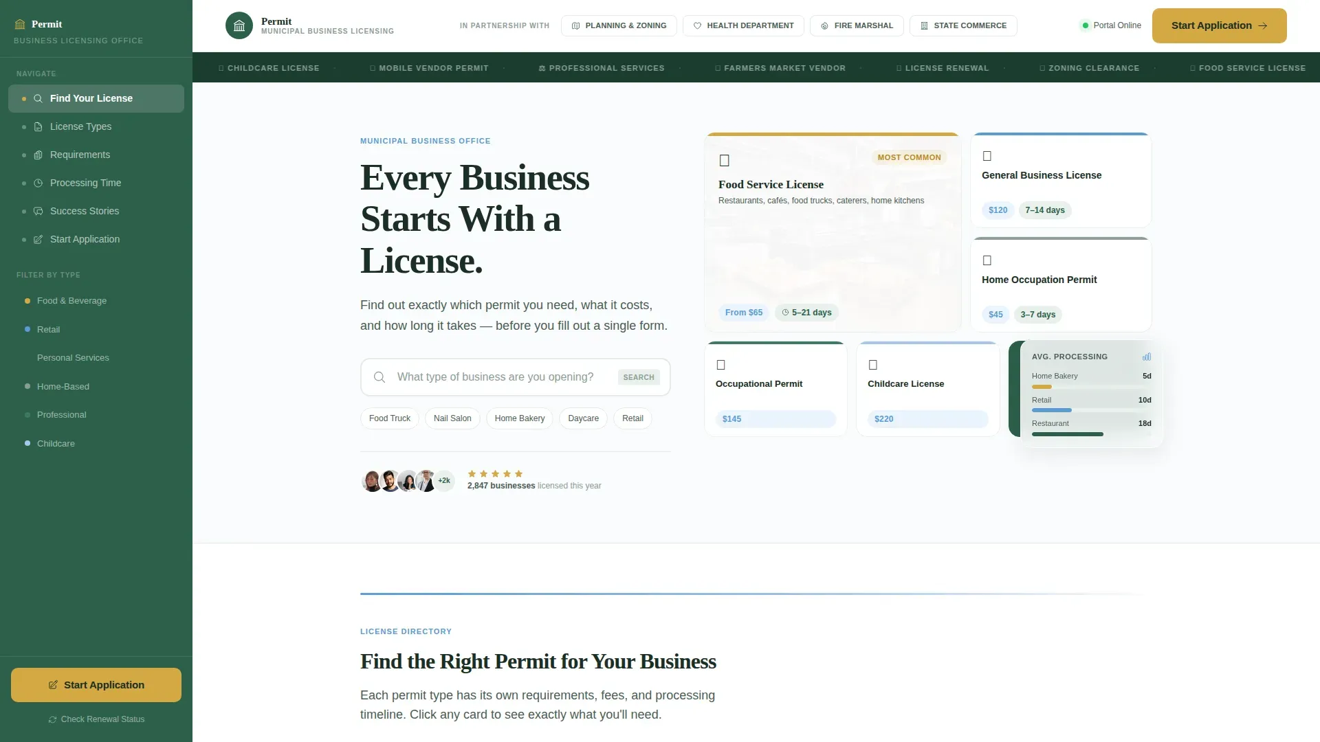 Advanced Regulatory & Licensing Professional Website Template