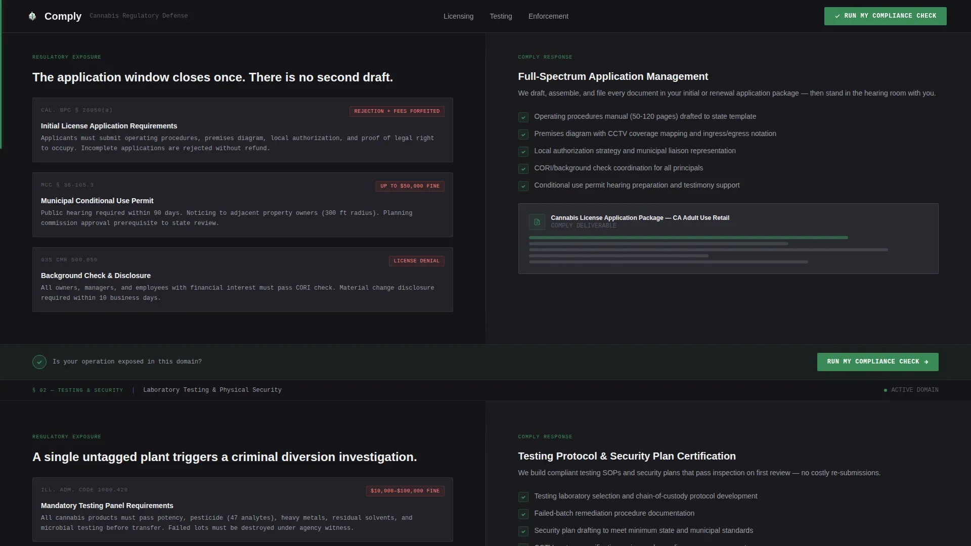 Specialist Regulatory & Licensing Privacy Policy & Terms Website Template