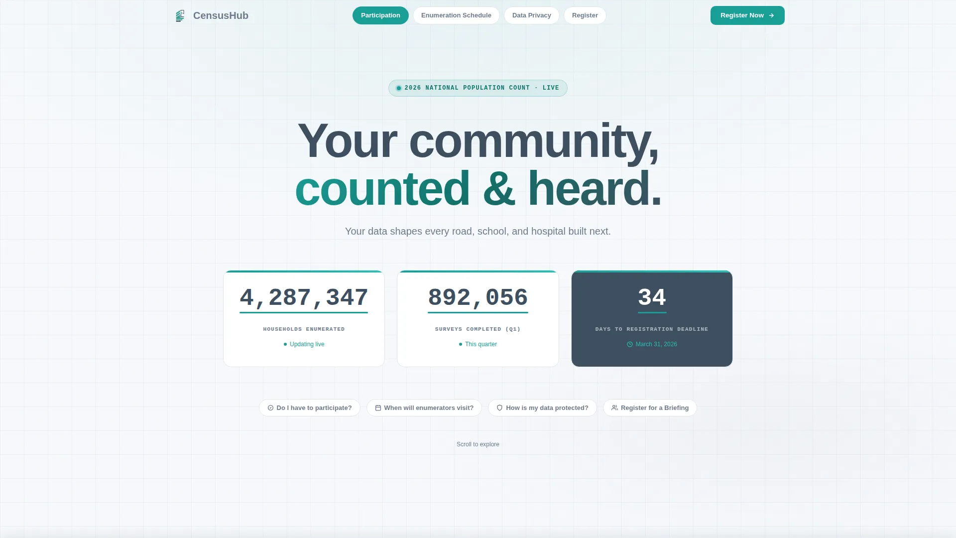 Digital Government FAQ Website Template
