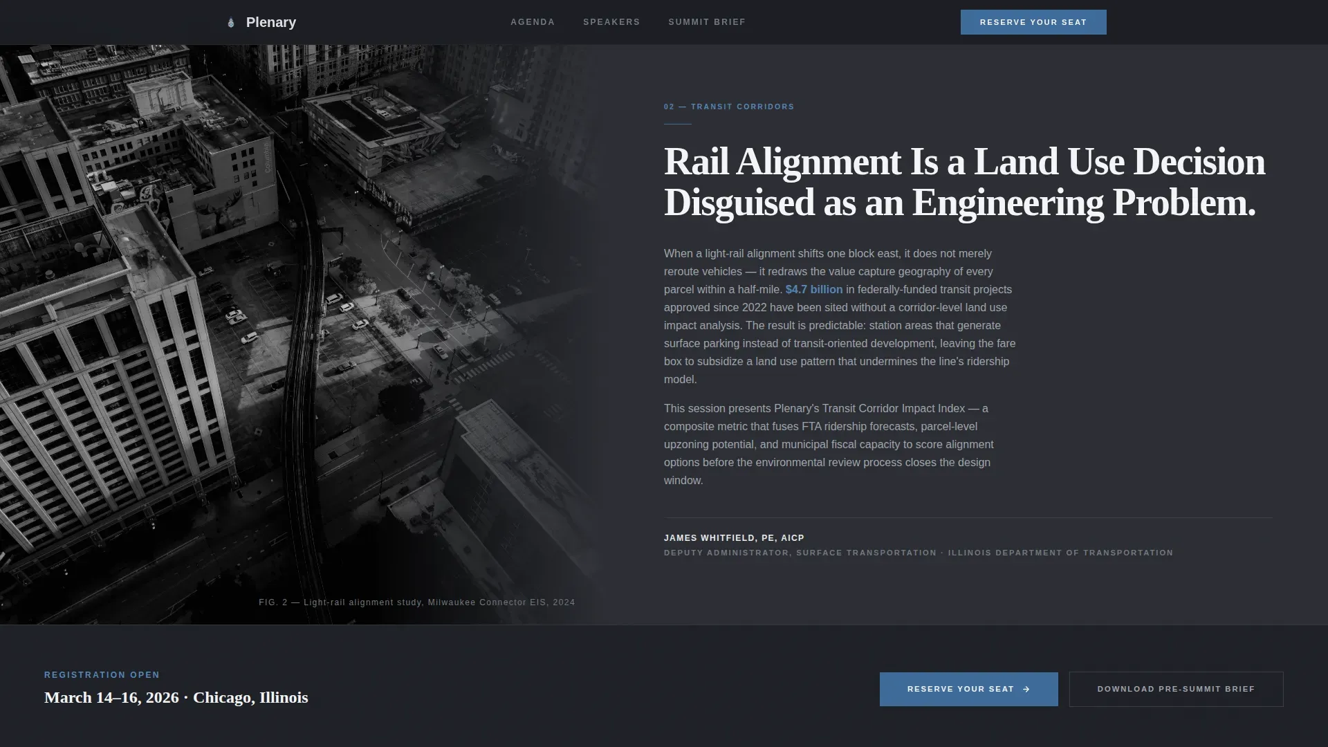 City Planning Summit Landing Page Template