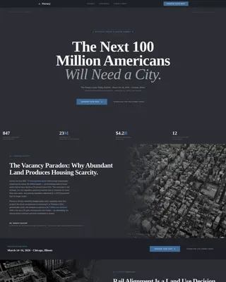 City Planning Summit Landing Page Template