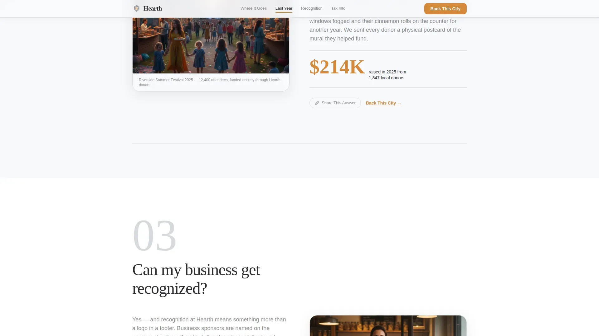 City Tourism Board Fundraising Landing Page Template