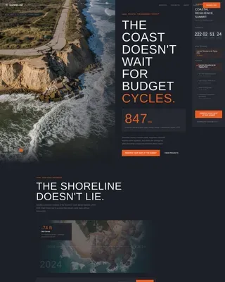 Coastal Resilience Summit Event Registration Landing Page