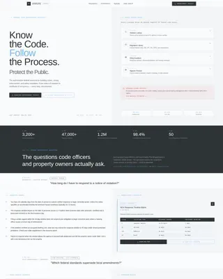 Federal Code Enforcement Agency Landing Page Template