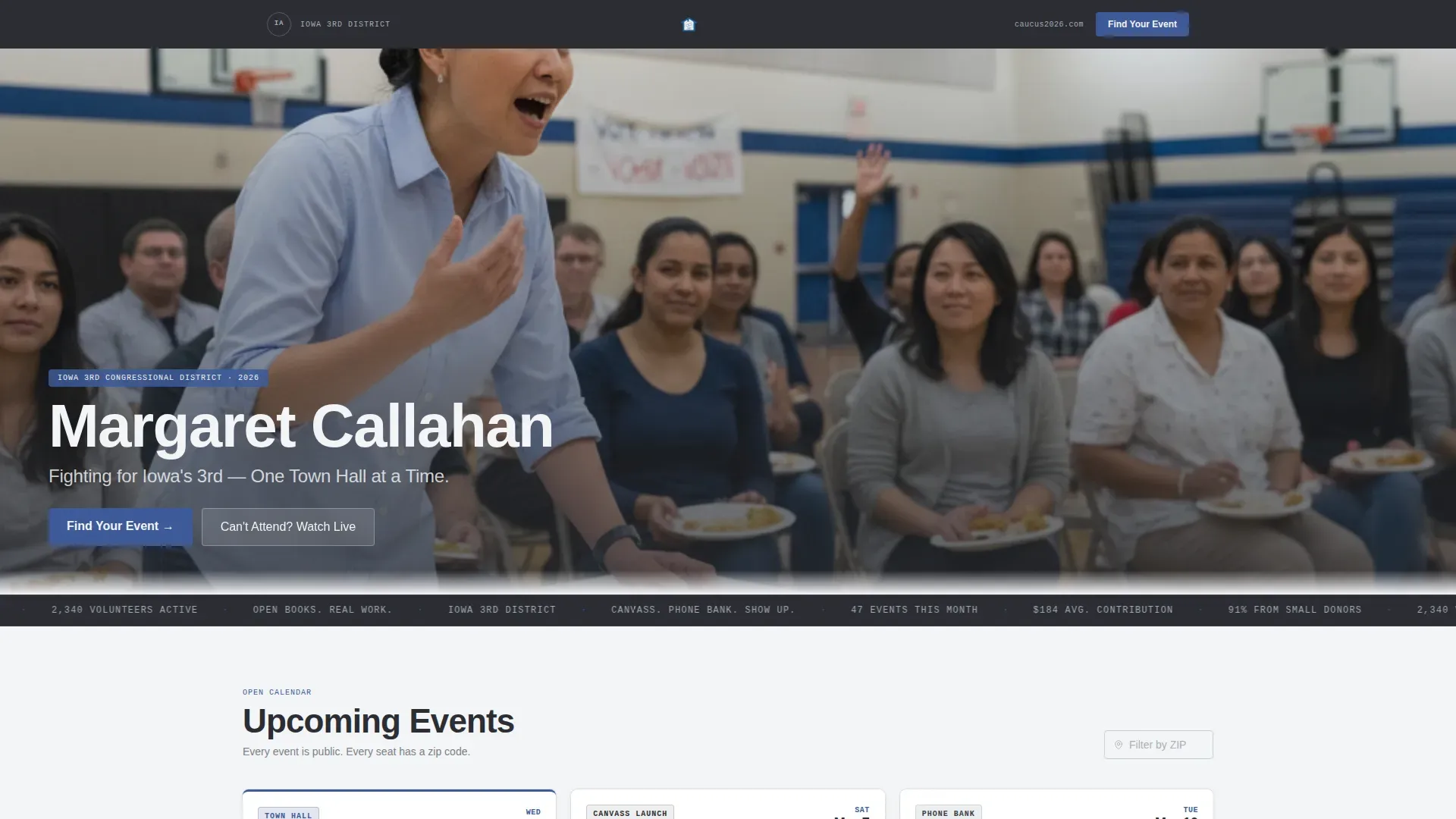 Congressional Campaign Landing Page Template