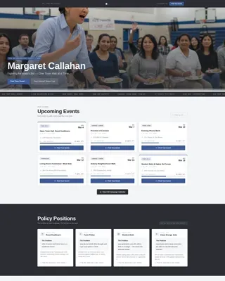 Congressional Campaign Landing Page Template