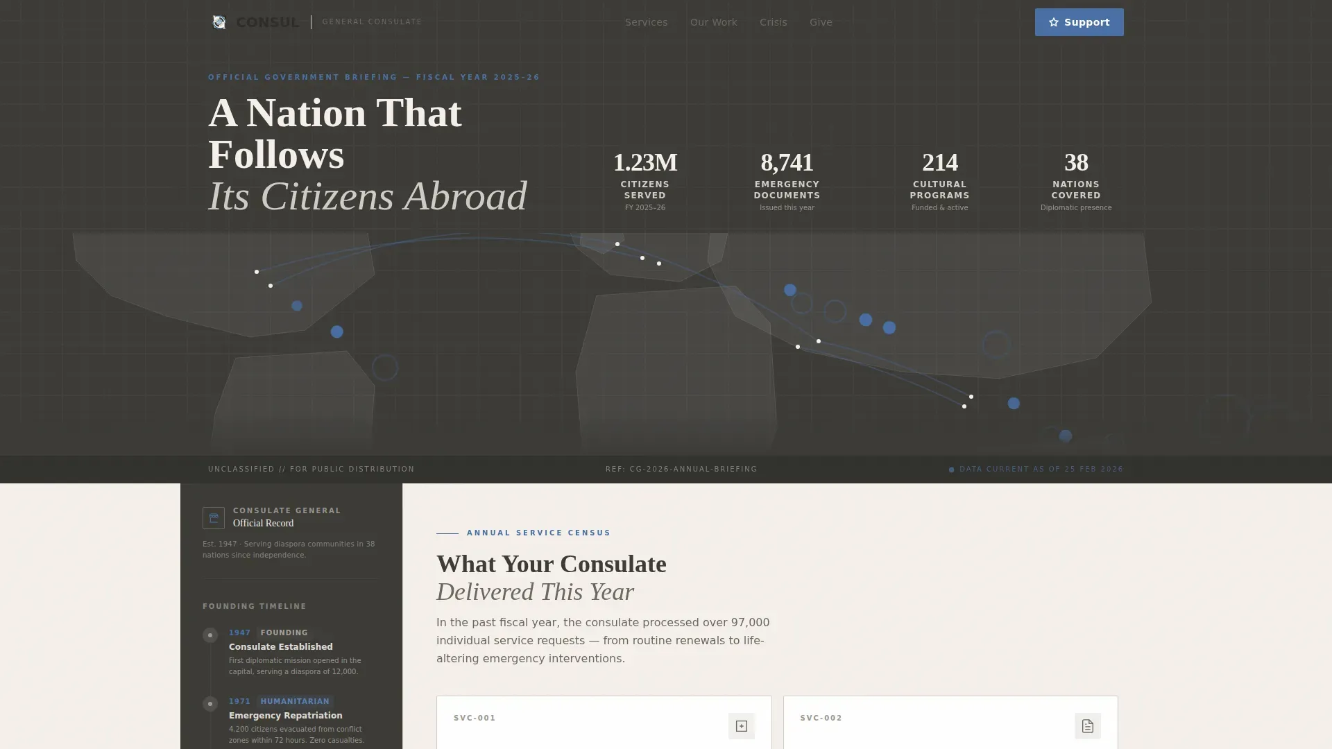 Advanced Embassy & Consulate Professional Website Template