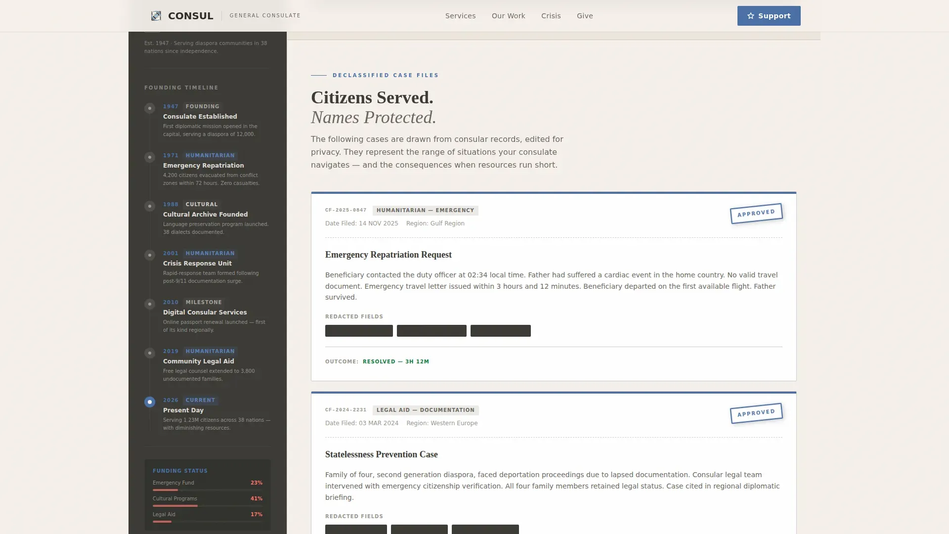 Advanced Embassy & Consulate Professional Website Template