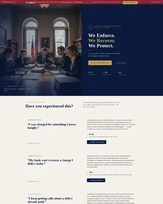 Federal Consumer Protection Agency Landing Page