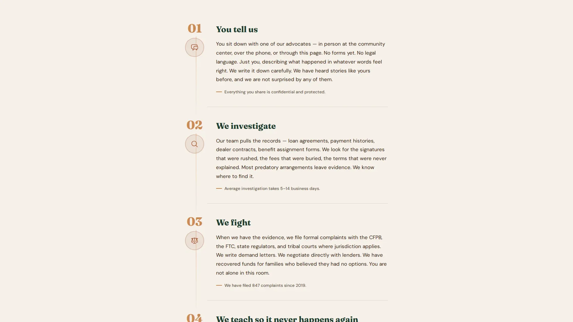 Tribal Consumer Protection Advocacy Landing Page