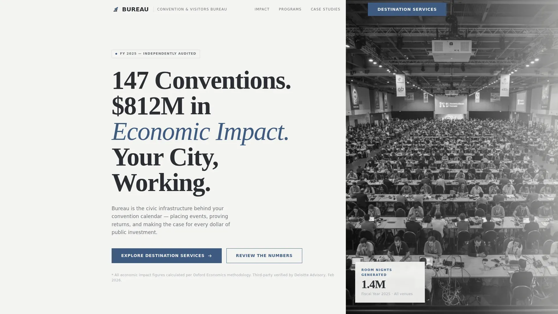 Convention & Visitors Bureau Landing Page Template