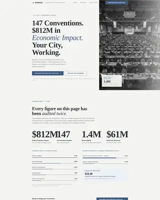 Convention & Visitors Bureau Landing Page Template