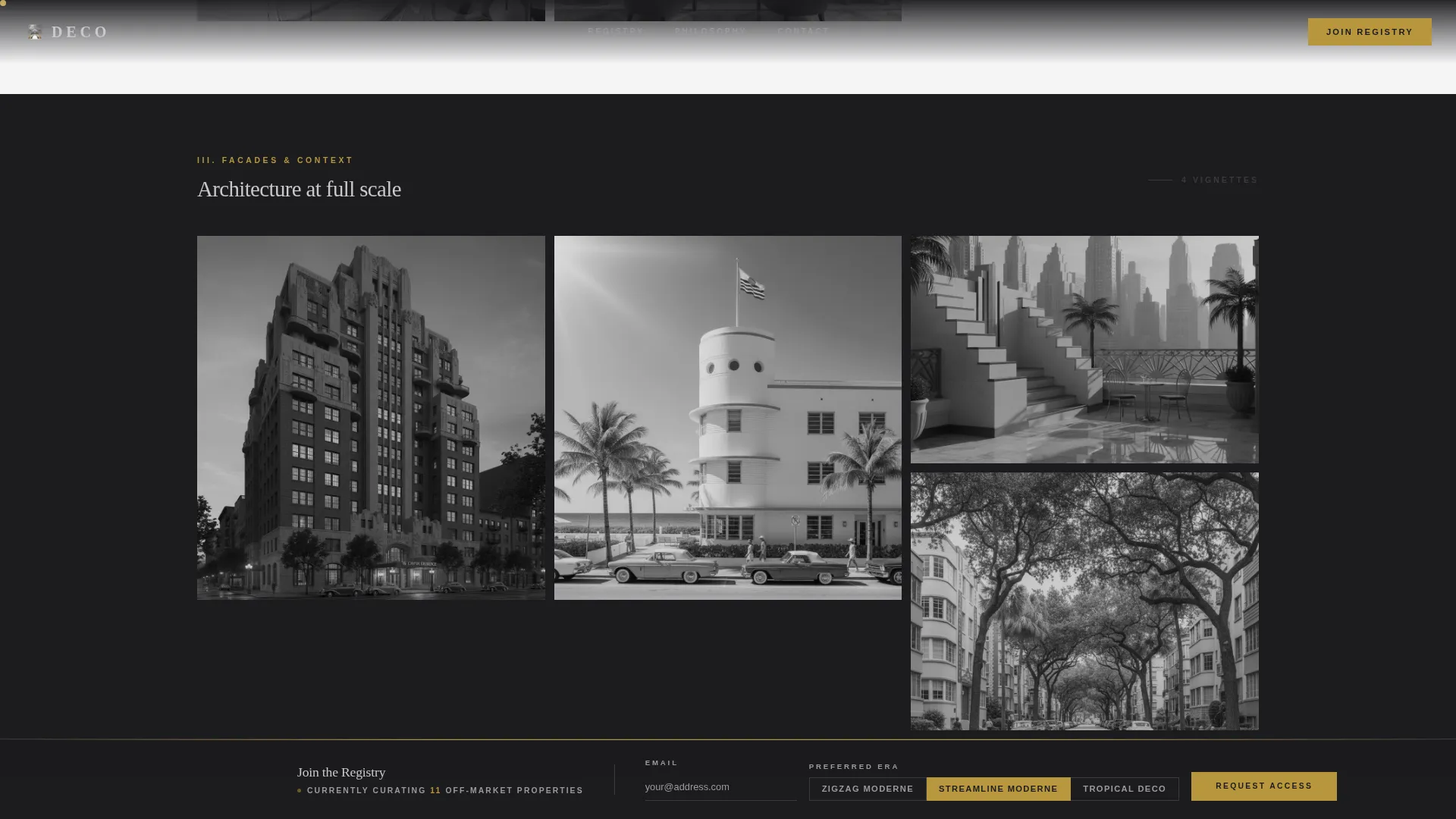 Art Deco Architecture Pre-Launch Website Template