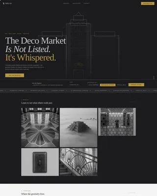 Art Deco Architecture Pre-Launch Website Template