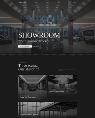 Retail & Commercial Space Design Portfolio Website Template
