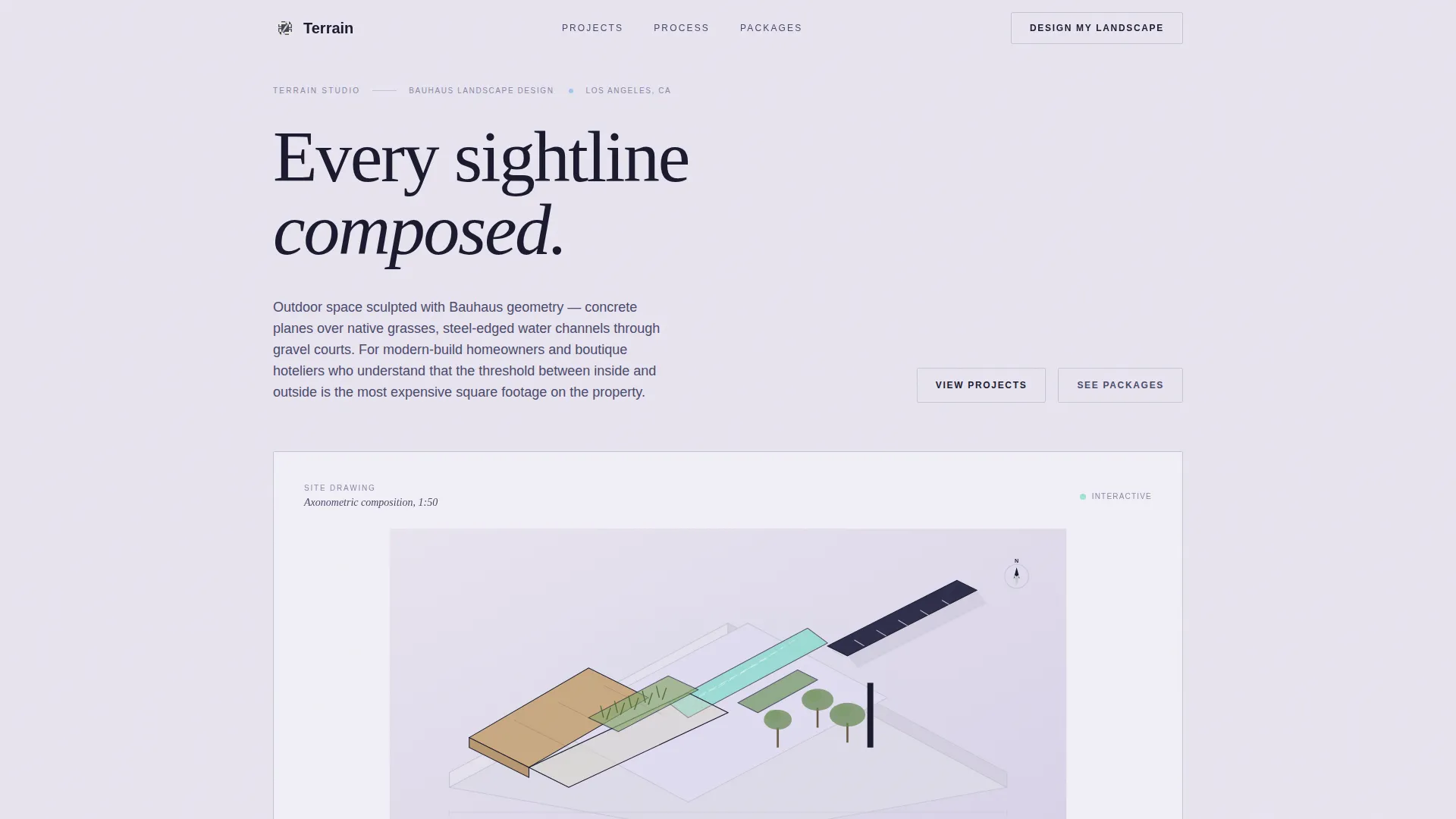 Bauhaus Architecture Pricing Website Template