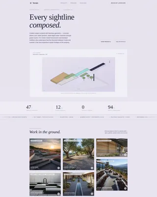 Bauhaus Architecture Pricing Website Template