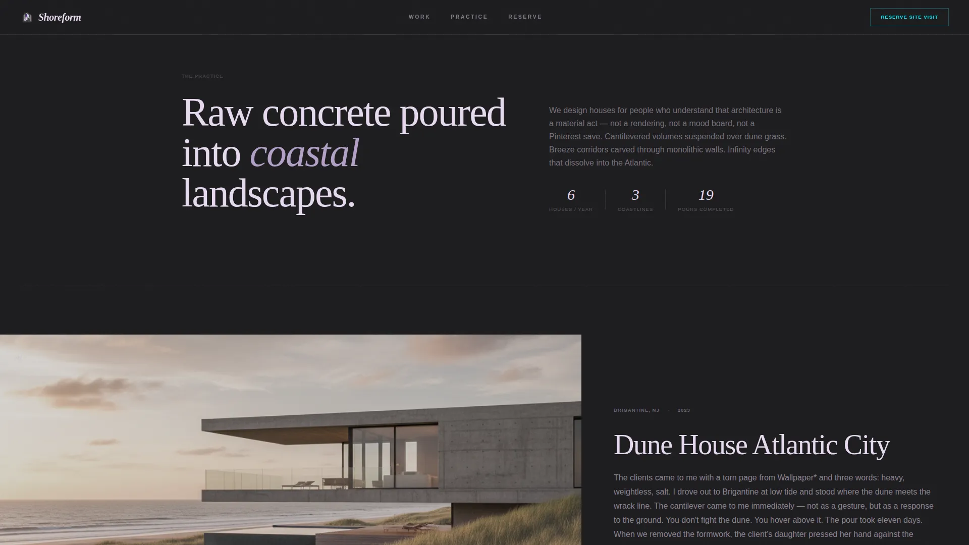 Residential Design Pre-Launch Website Template
