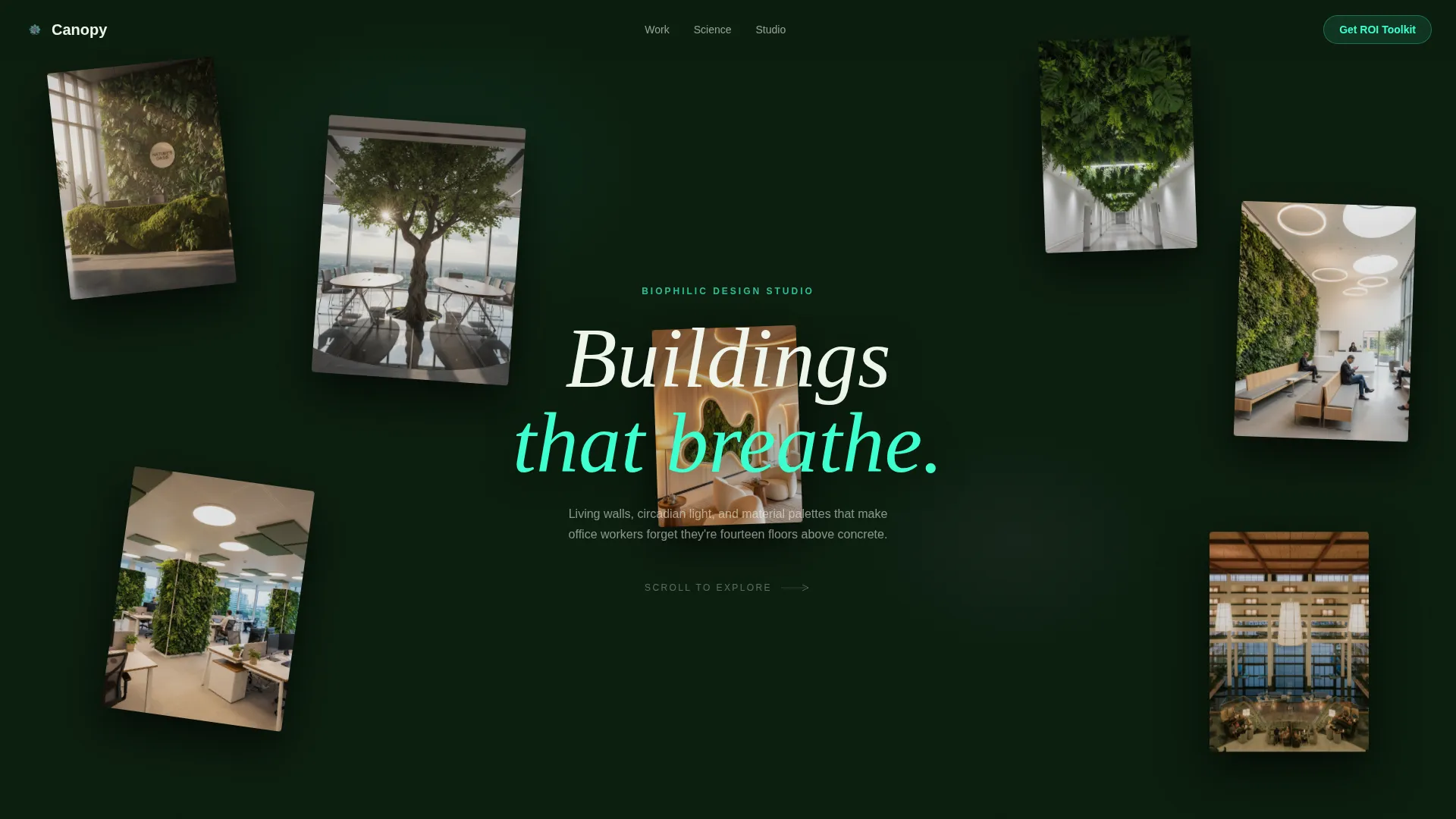Sustainable & Green Architecture Portfolio Website Template