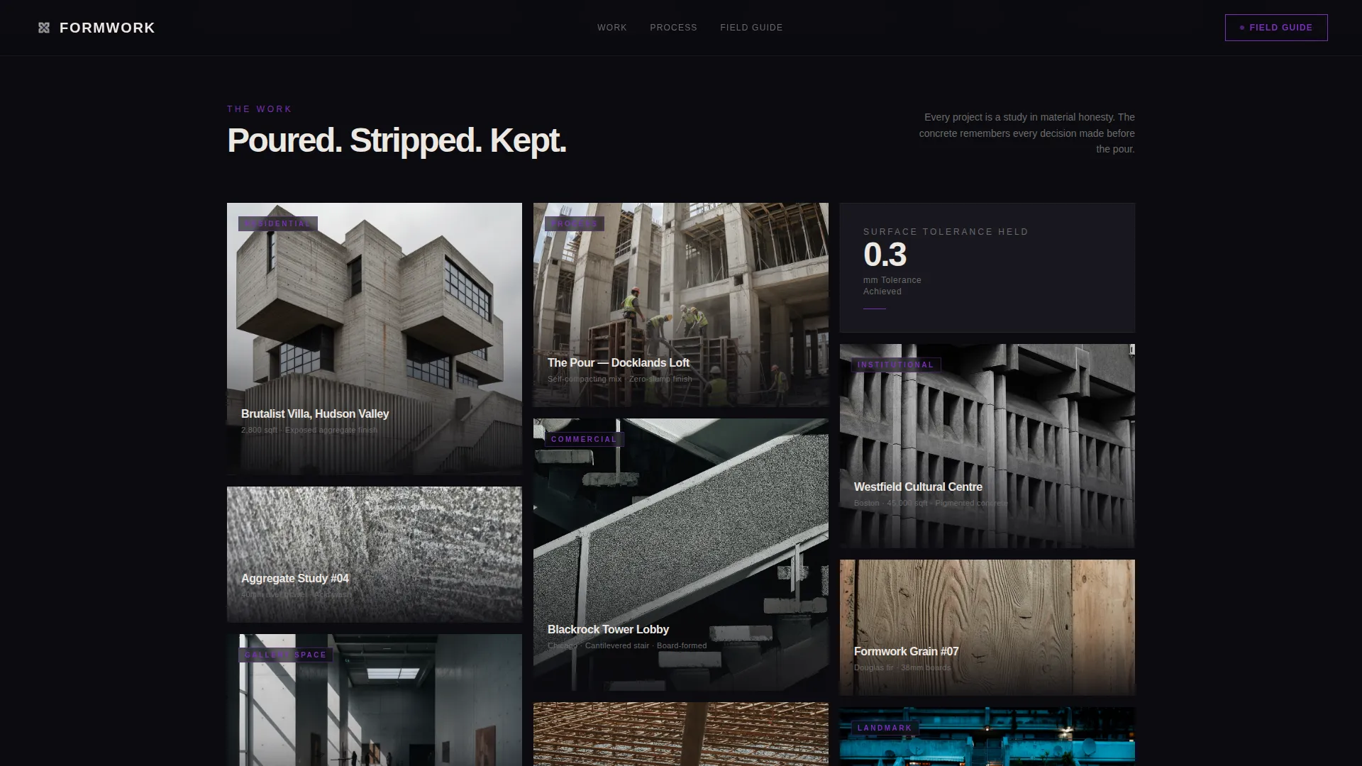 Brutalist Architecture Professional Website Template