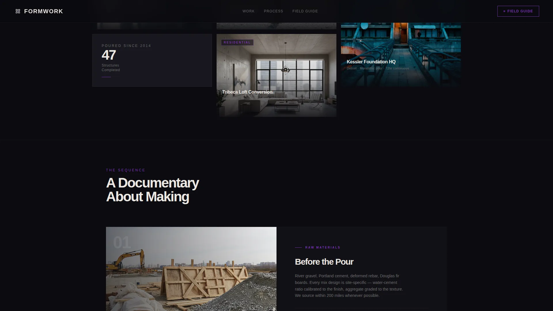 Brutalist Architecture Professional Website Template