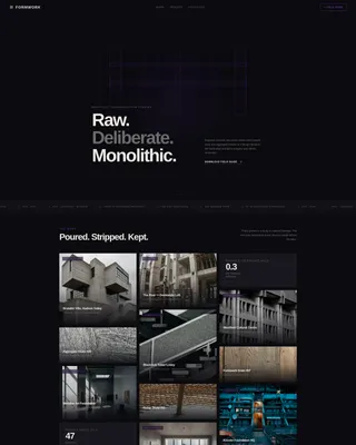 Brutalist Architecture Professional Website Template