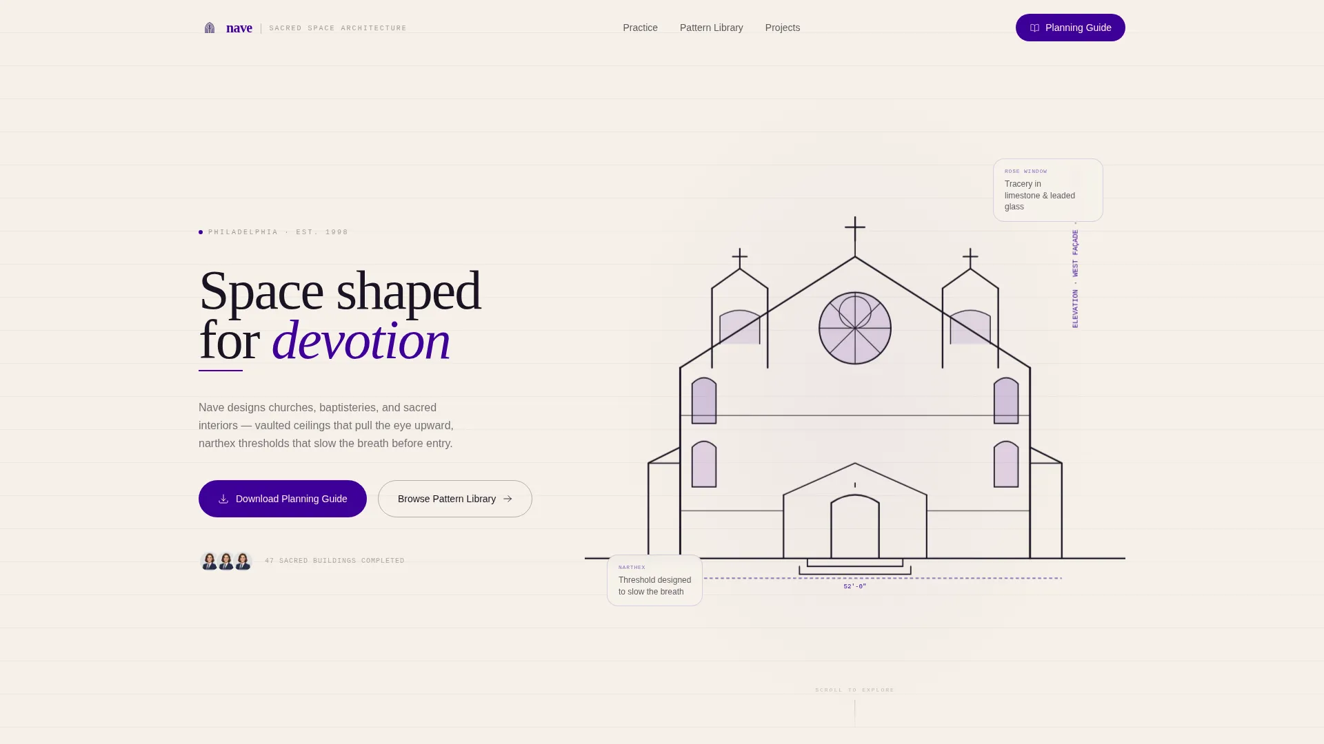 Religious & Cultural Architecture Blog Website Template
