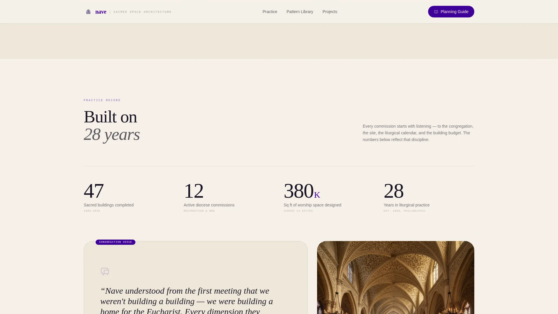 Religious & Cultural Architecture Blog Website Template