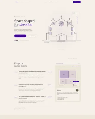 Religious & Cultural Architecture Blog Website Template