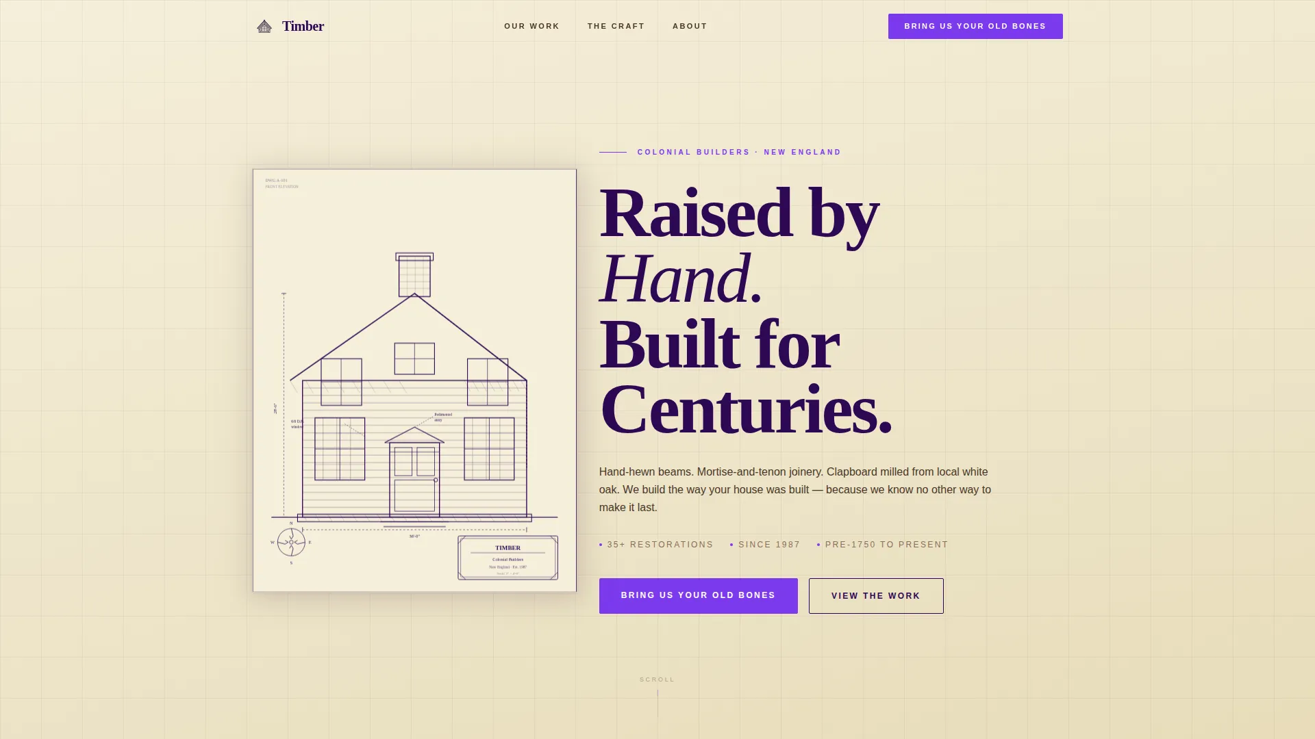 Colonial Architecture Professional Website Template