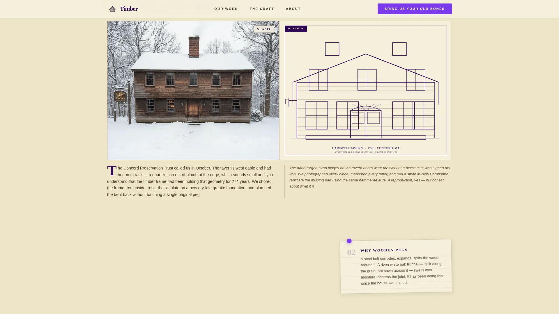 Colonial Architecture Professional Website Template