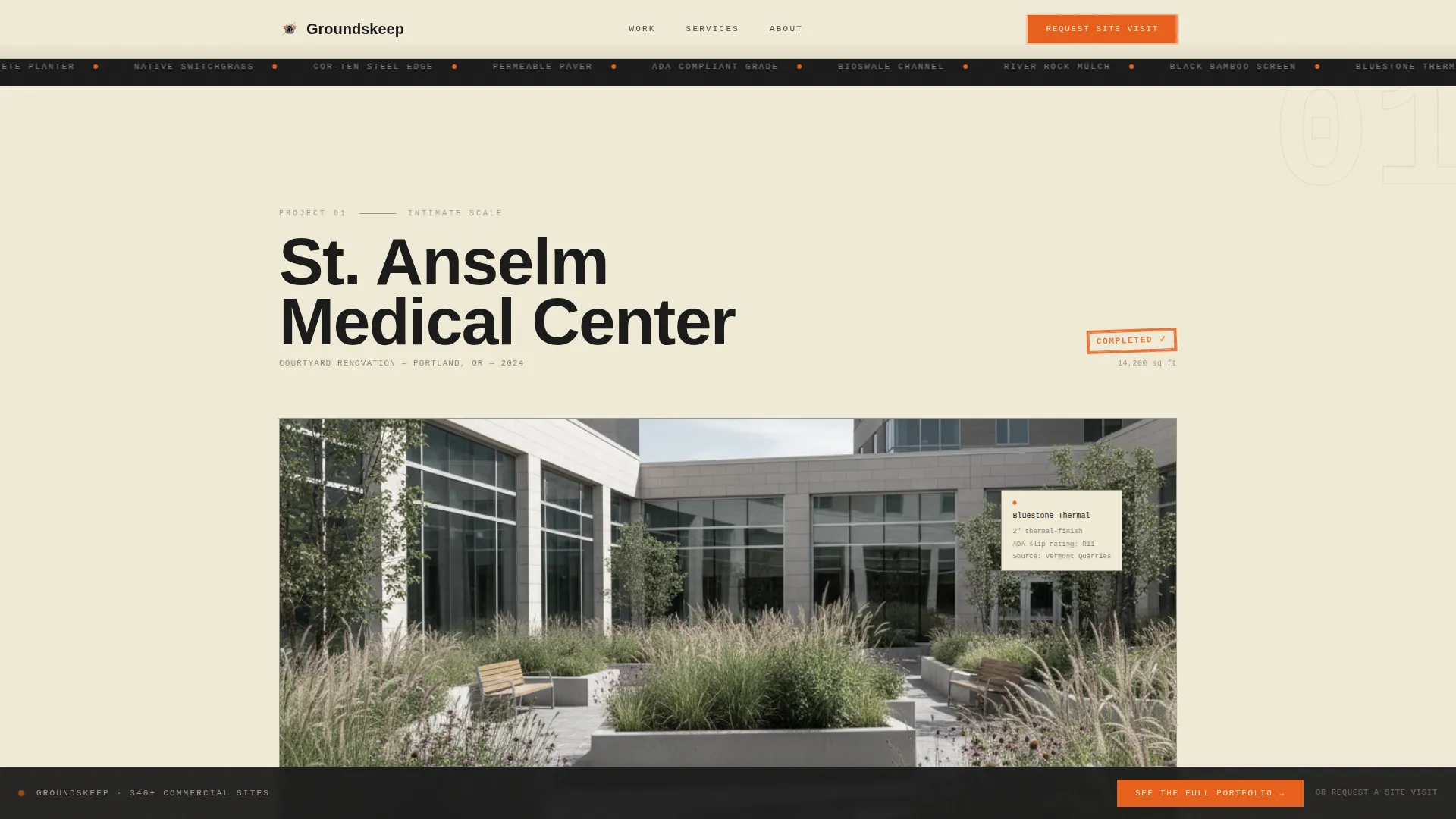 Landscape Architecture Booking Website Template