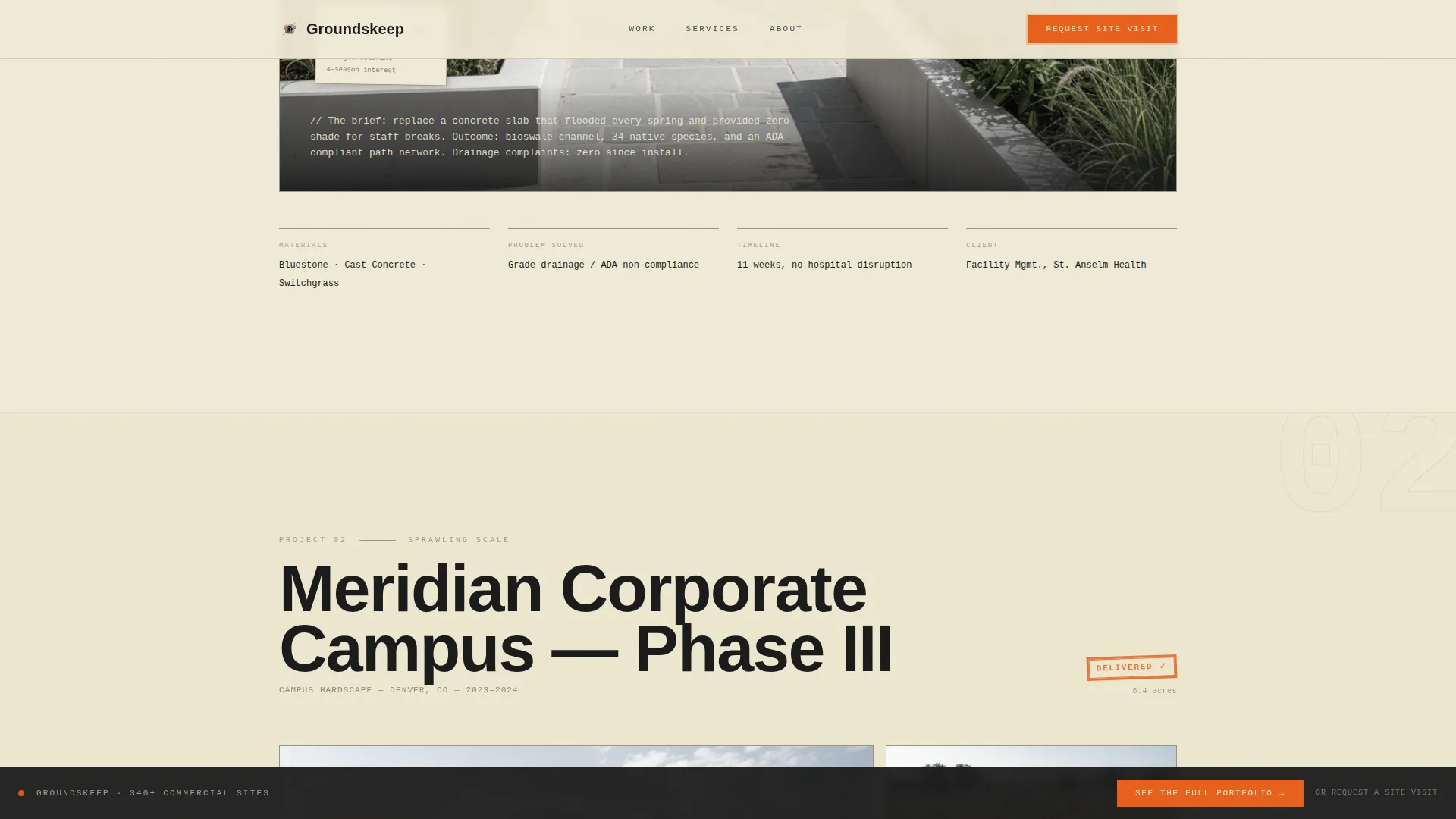 Landscape Architecture Booking Website Template