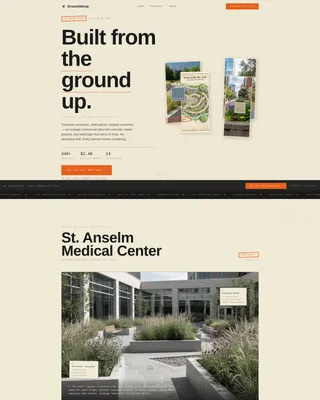 Landscape Architecture Booking Website Template